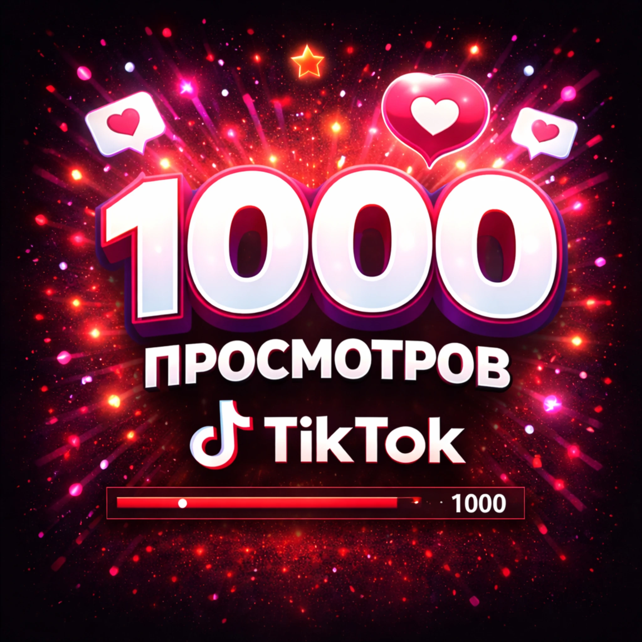 1000 просмотров тикток