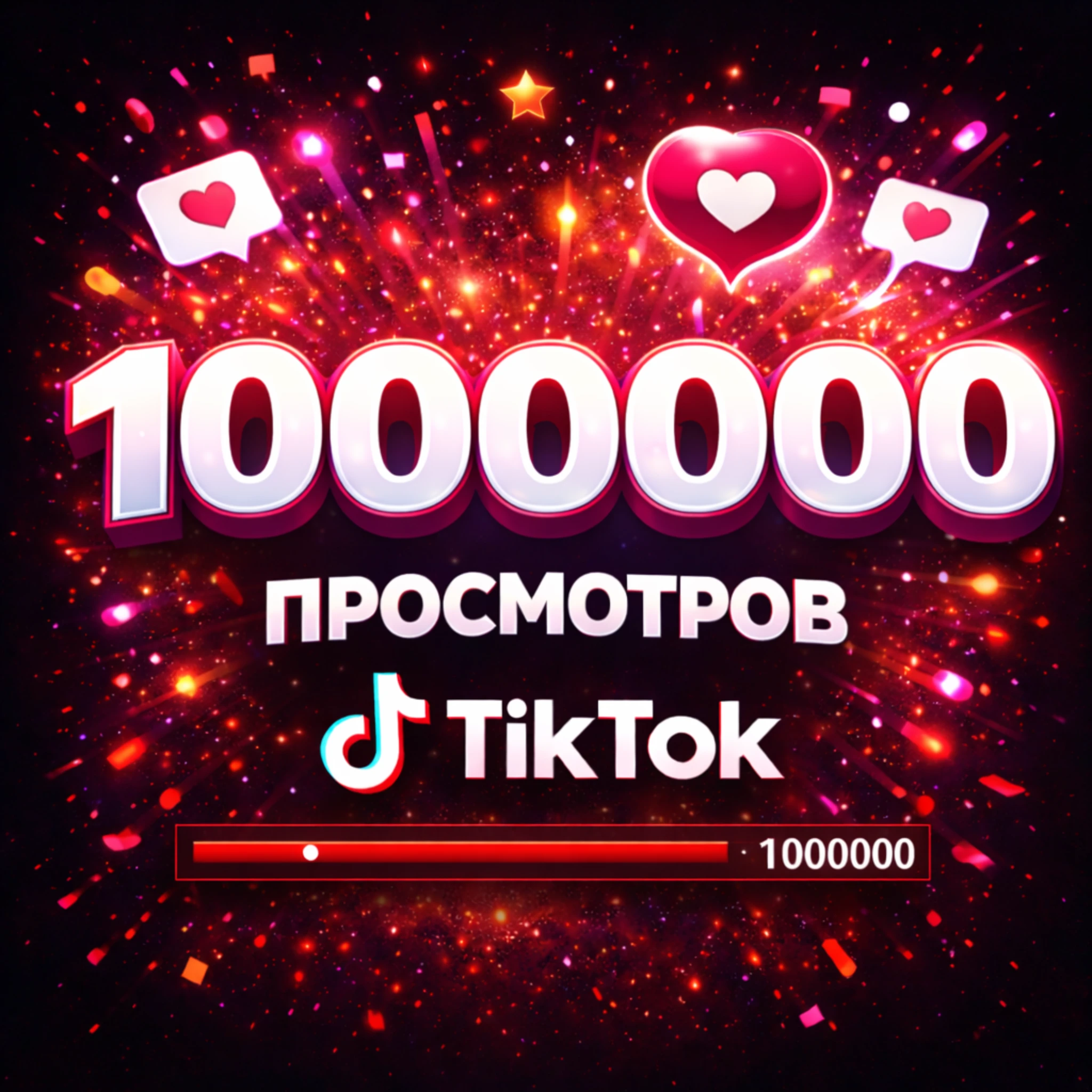 1000000 просмотров тикток