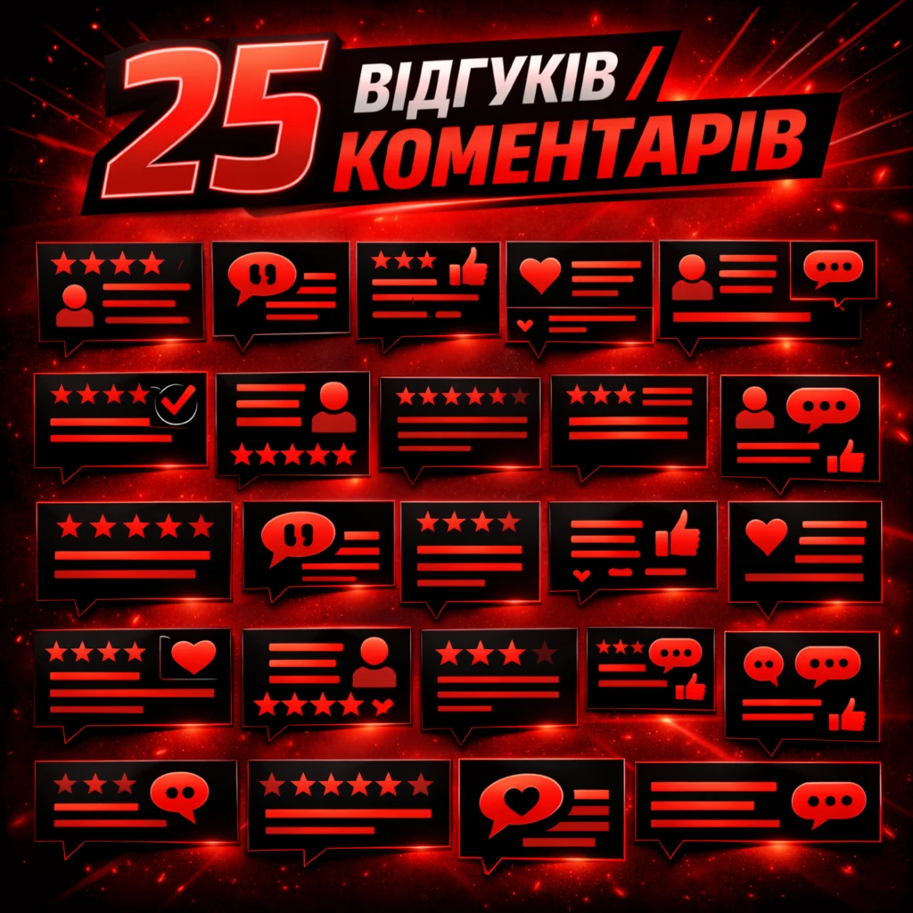 25 відгуків коментарів