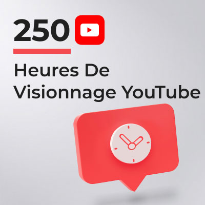 250 Heures de Visionnage Youtube