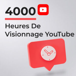 4000 Heures de Visionnage Youtube