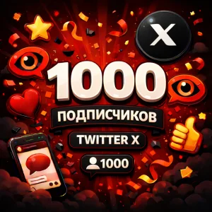 1000 подпичиков Twitter X