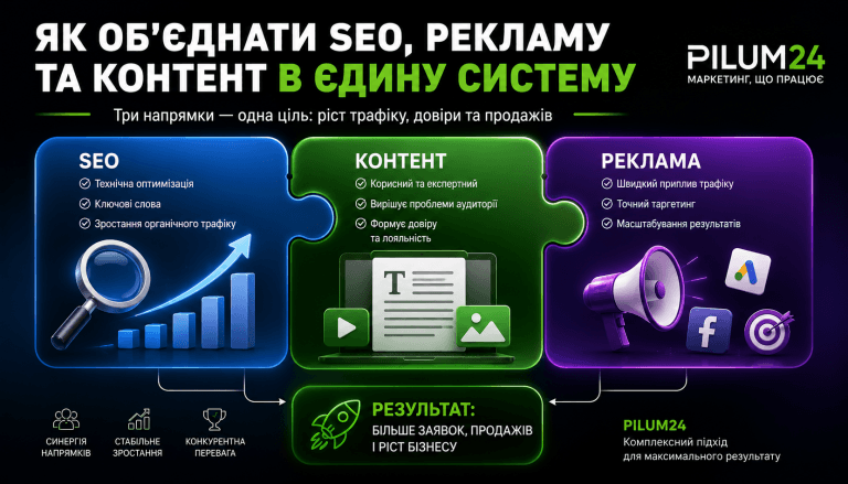 Як обʼєднати SEO, рекламу і контент в єдину систему