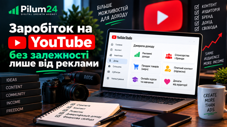 Заробіток на YouTube без залежності лише від реклами
